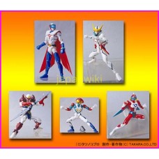 TATSUNOKO MICROMAN TAKARA Tekkaman Kyashan Polimar Gatchman Volter FIGURE SETFigure set di 5 personaggi